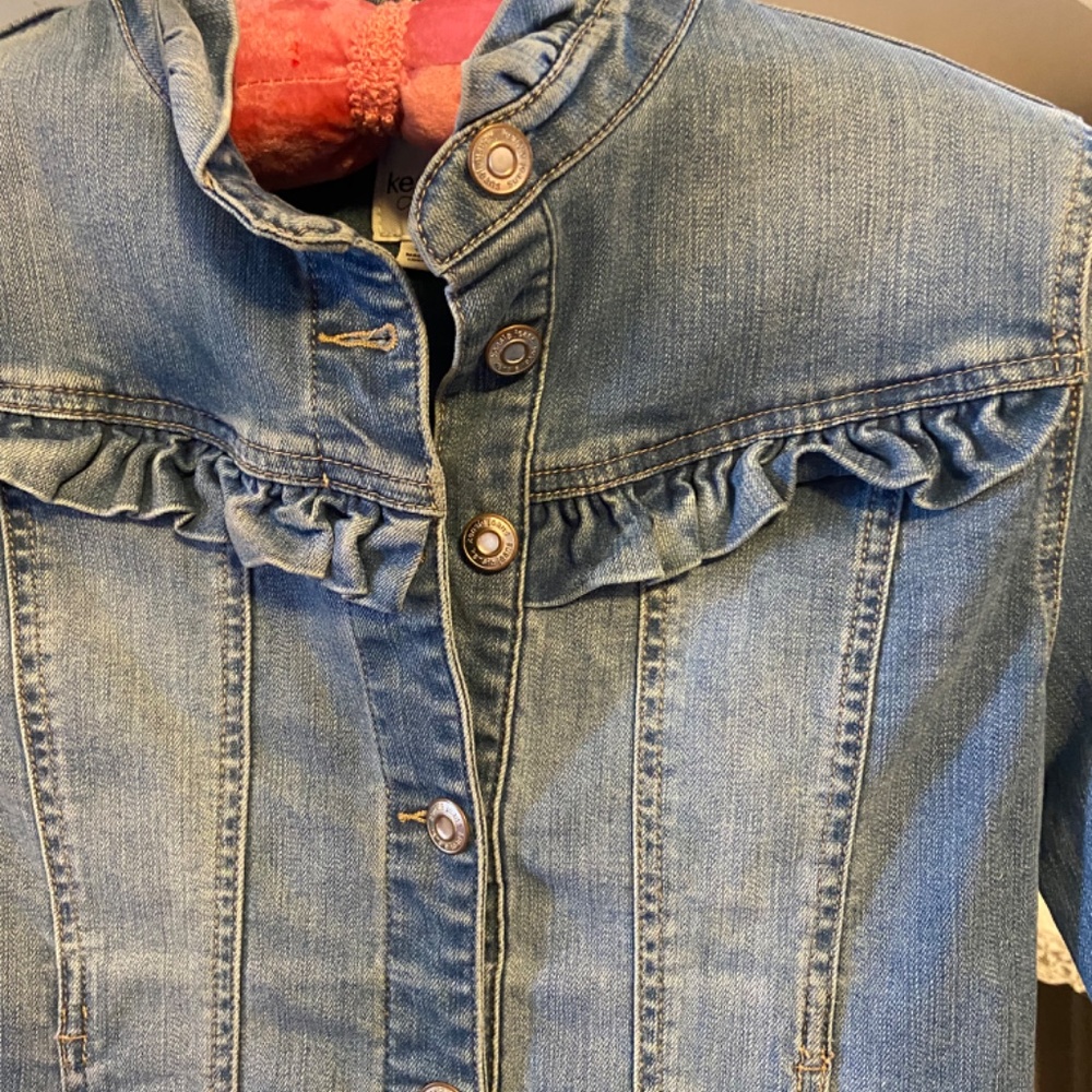 Kenzie Jeans Denim Ruffle Jacket - Picture 9 of 9